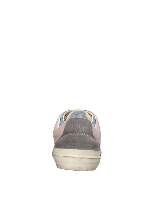 Sneakers in camoscio e tessuto. HIDNANDER | SUNDIEGO HC1WS800 810ROSA-GRIGIO-JEANS